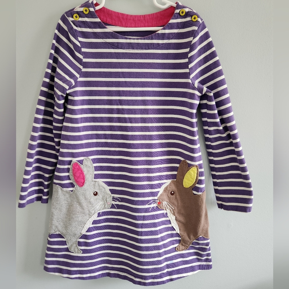 Mini Boden Tunic Dress with Bunny Appliques